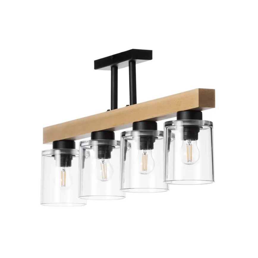 Żyrandol natynkowy RUSTIC RADIANCE 4xE27/60W/230V