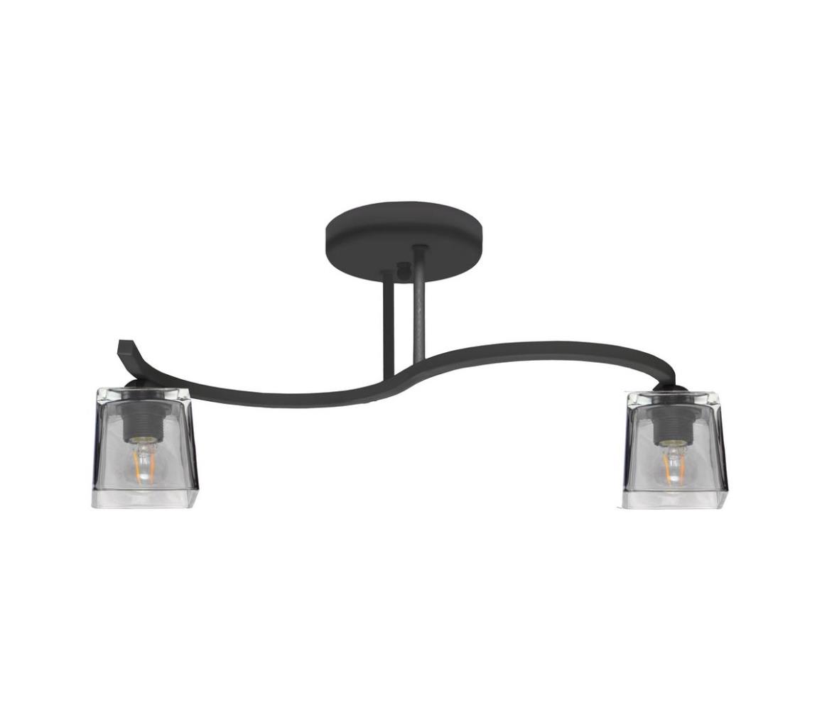 Żyrandol natynkowy SANTOS 2xE27/15W/230V czarny