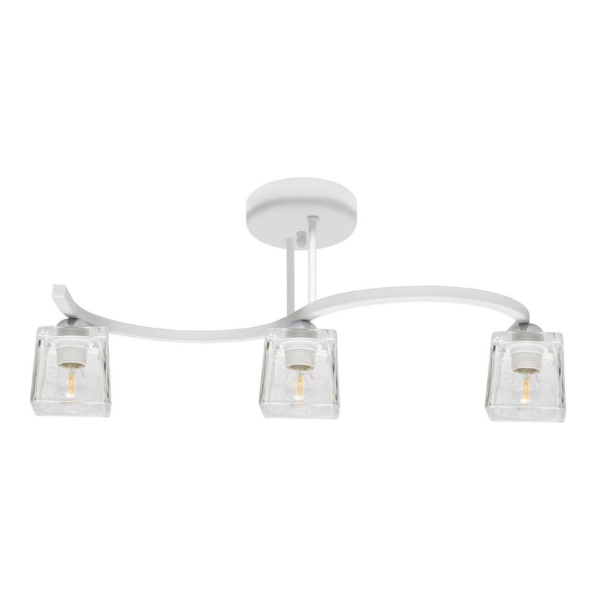 Żyrandol natynkowy SANTOS 3xE27/15W/230V biały