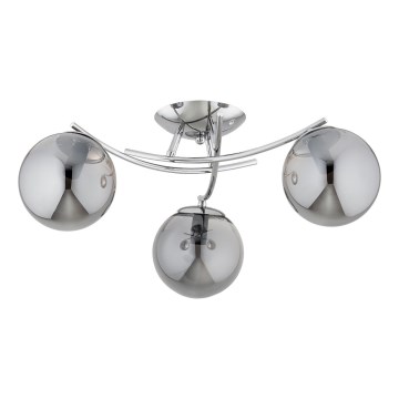 Żyrandol natynkowy SAVI 3xE14/10W/230V chrom błyszczący