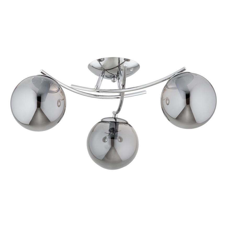 Żyrandol natynkowy SAVI 3xE14/10W/230V chrom błyszczący