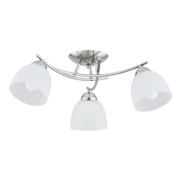 Żyrandol natynkowy SEVA 3xE27/15W/230V chrom błyszczący