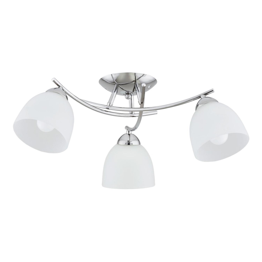 Żyrandol natynkowy SEVA 3xE27/15W/230V chrom błyszczący