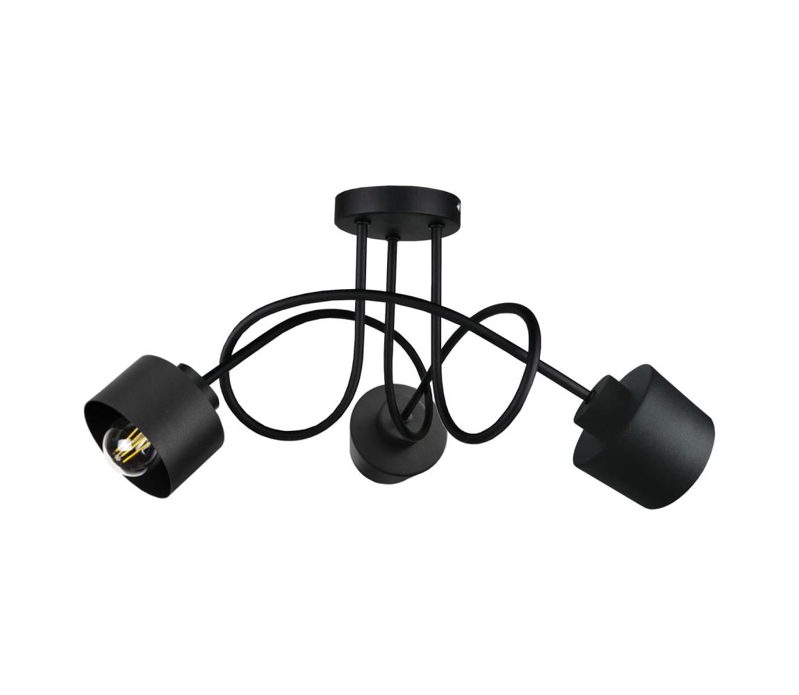 Żyrandol natynkowy SIMPLY BLACK 3xE27/60W/230V