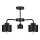 Żyrandol natynkowy SIMPLY BLACK 3xE27/60W/230V