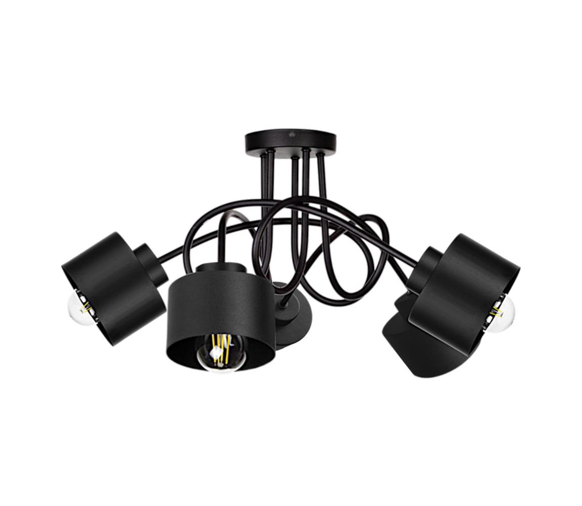 Żyrandol natynkowy SIMPLY BLACK 5xE27/60W/230V