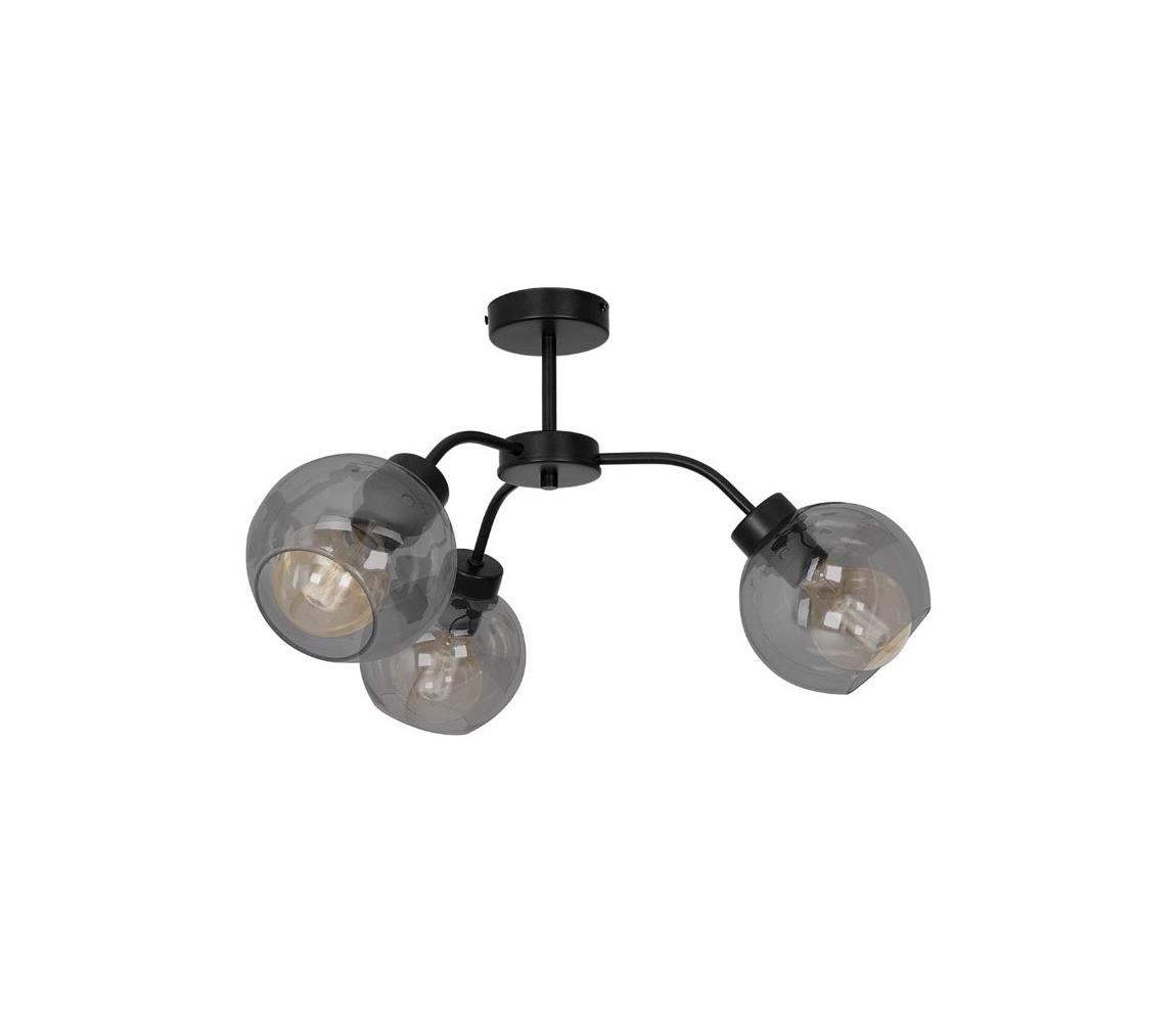 Żyrandol natynkowy SOFIA 3xE27/60W/230V czarny