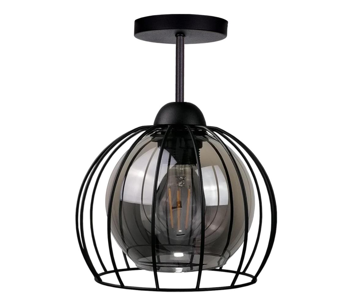 Żyrandol natynkowy SOLO BLACK 1xE27/60W/230V
