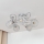 Żyrandol natynkowy SOPHIA 5xE27/15W/230V chrom błyszczący/przezroczysty