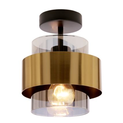 Żyrandol natynkowy SPIEGA 1xE27/60W/230V złoty/czarny