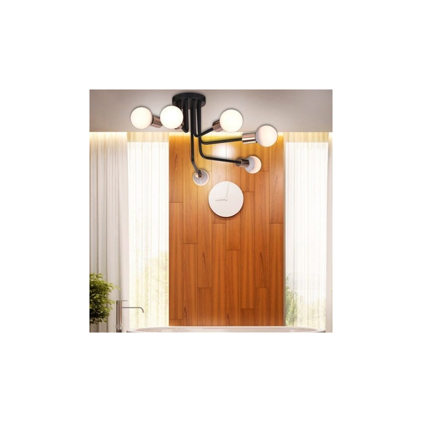 Żyrandol natynkowy SPILL 6xE27/60W/230V