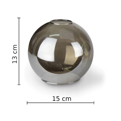 Żyrandol natynkowy STAR 3xE27/60W/230V czarny/dymny czarny
