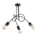 Żyrandol natynkowy TANGO 3xE27/15W/230V czarny