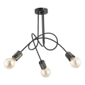 Żyrandol natynkowy TANGO 3xE27/15W/230V czarny