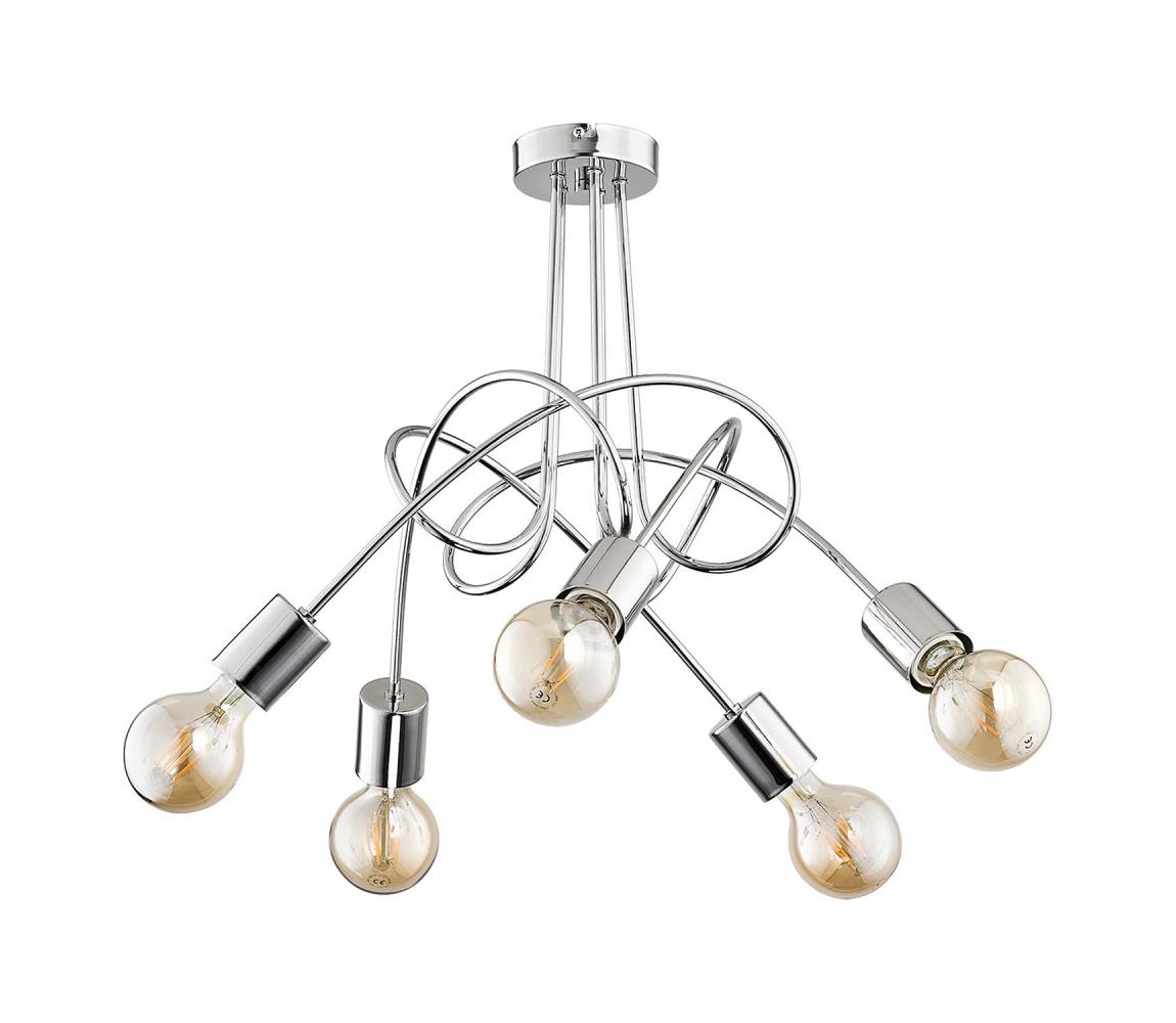 Żyrandol natynkowy TANGO 5xE27/15W/230V chrom