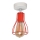 Żyrandol natynkowy TUBE II 1xE27/15W/230V czerwony