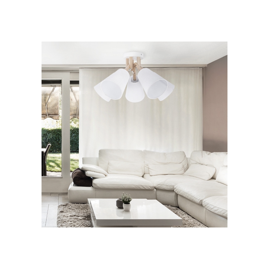 Żyrandol natynkowy VAIO WHITE 3xE27/60W/230V