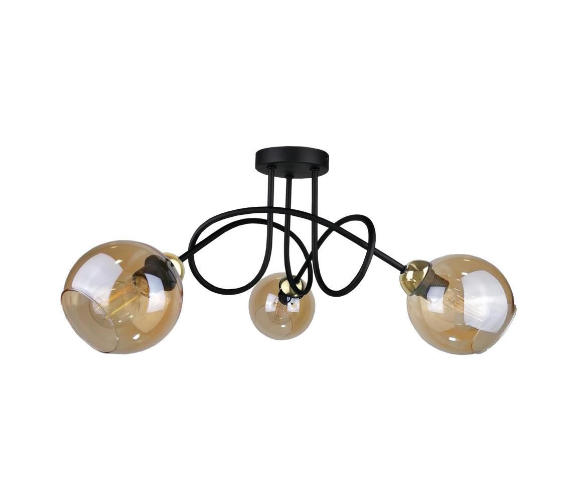 Żyrandol natynkowy VENUS GOLD 3xE27/60W/230V