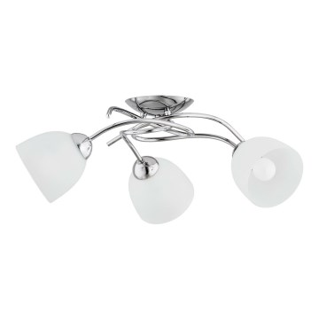 Żyrandol natynkowy VERWIL 3xE27/15W/230V chrom błyszczący