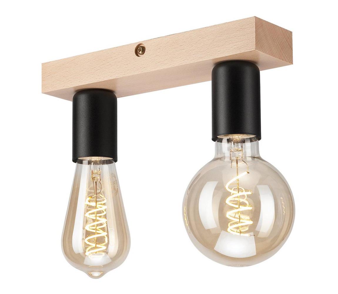 Żyrandol natynkowy VITO 2xE27/60W/230V dąb