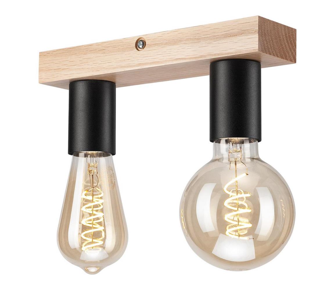 Żyrandol natynkowy VITO OAK 2xE27/60W/230V dąb