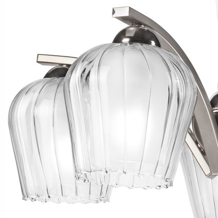 Żyrandol PAULA 5xE27/60W/230V matowy chrom
