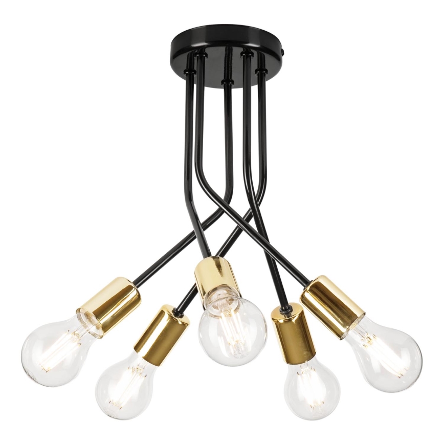 Żyrandol PRIYA 5xE27/15W/230V czarny