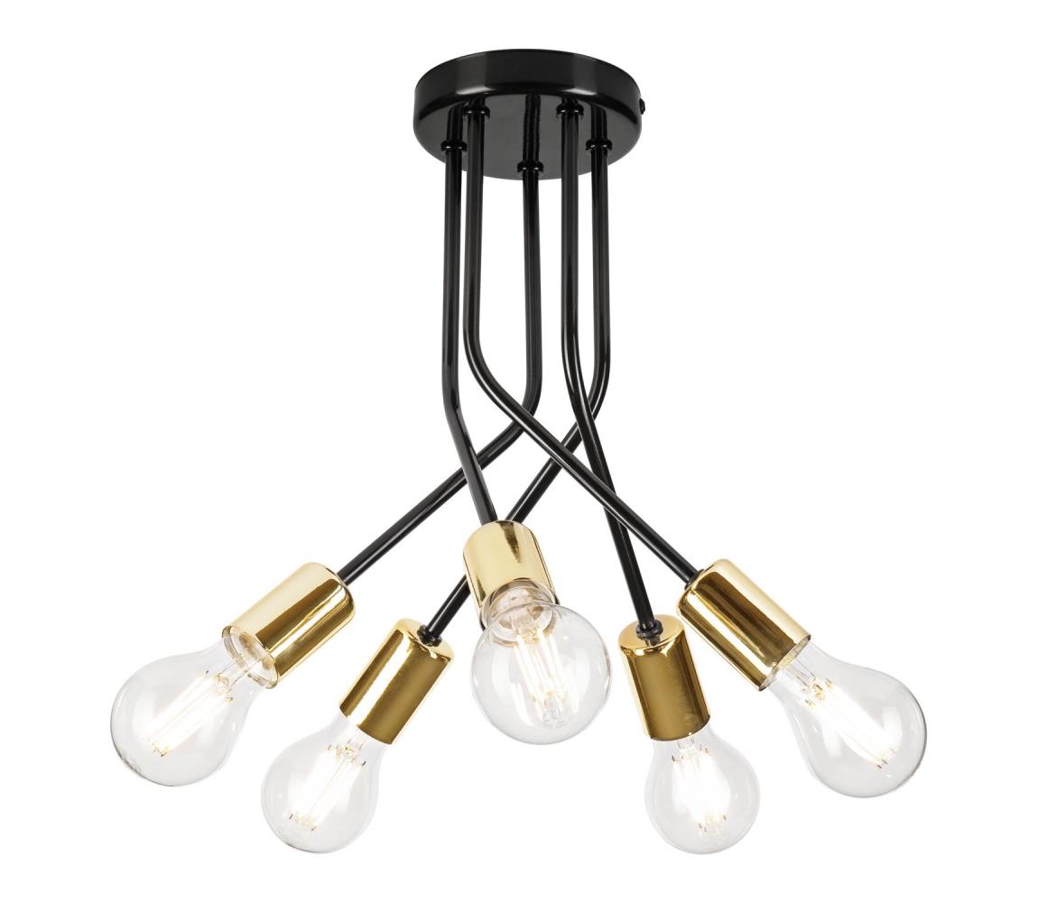 Żyrandol PRIYA 5xE27/15W/230V czarny