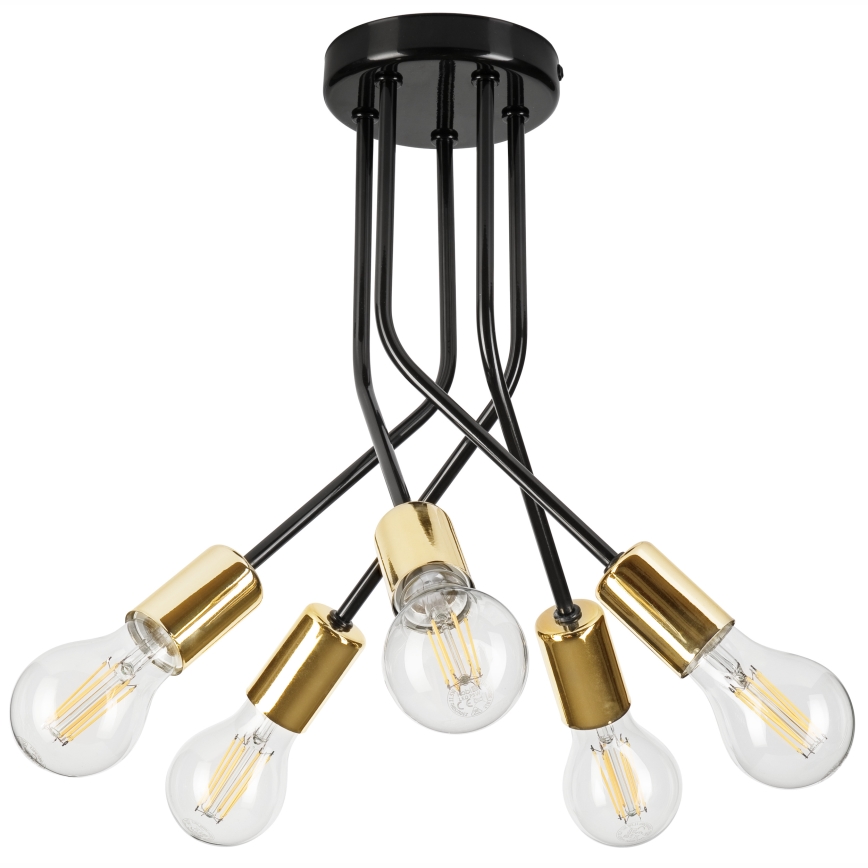 Żyrandol PRIYA 5xE27/15W/230V czarny