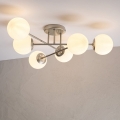Żyrandol przysufitowy MALENA 6xE14/5W/230V matowy chrom/biały