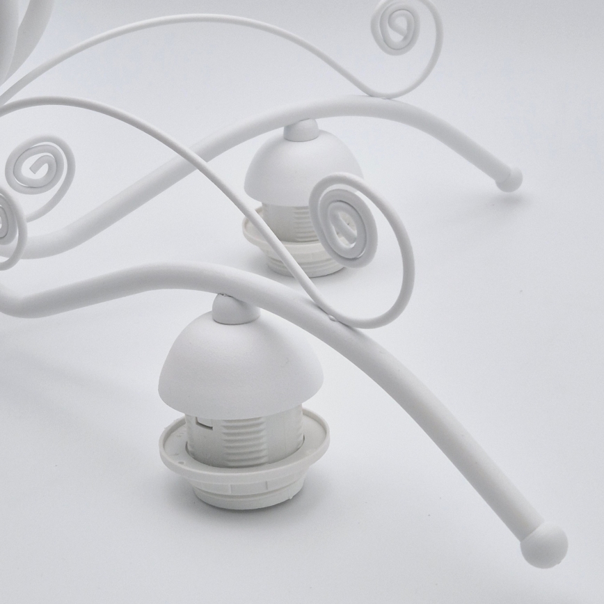 Żyrandol RETRO II na łańcuchu, 5xE27/60W/230V, biały