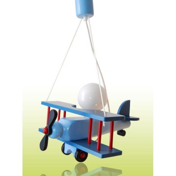Żyrandol SAMOLOT mały niebieski czerwony