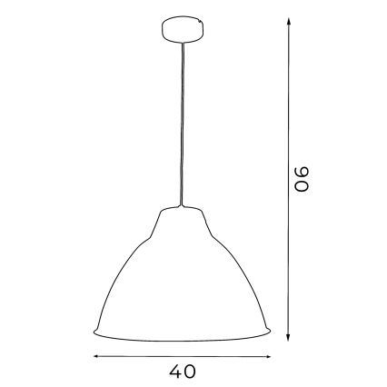 Żyrandol SKAL 1xE27/60W/230V