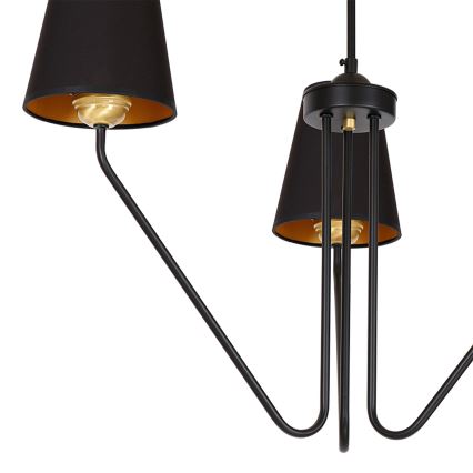 Żyrandol VICTORIA 3xE27/60W/230V czarny