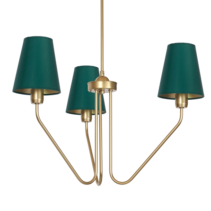 Żyrandol VICTORIA 3xE27/60W/230V zielony