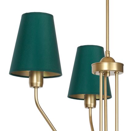Żyrandol VICTORIA 3xE27/60W/230V zielony