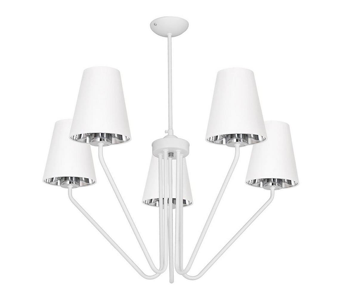 Żyrandol VICTORIA 5xE27/60W/230V biały