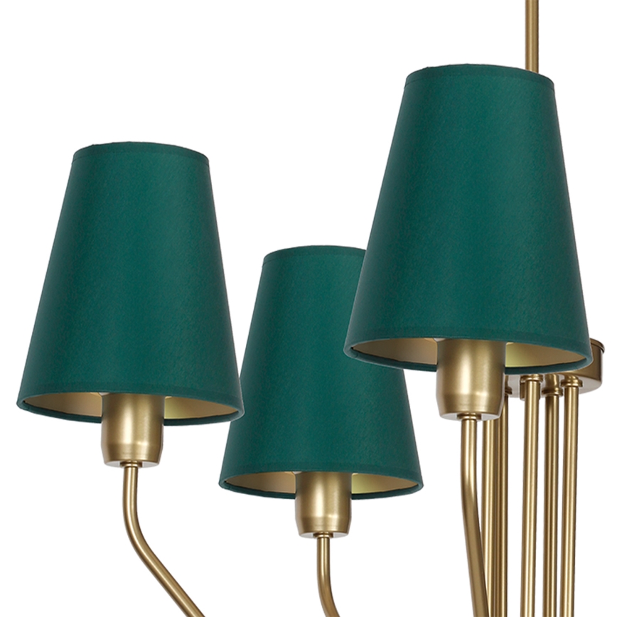 Żyrandol VICTORIA 5xE27/60W/230V zielony