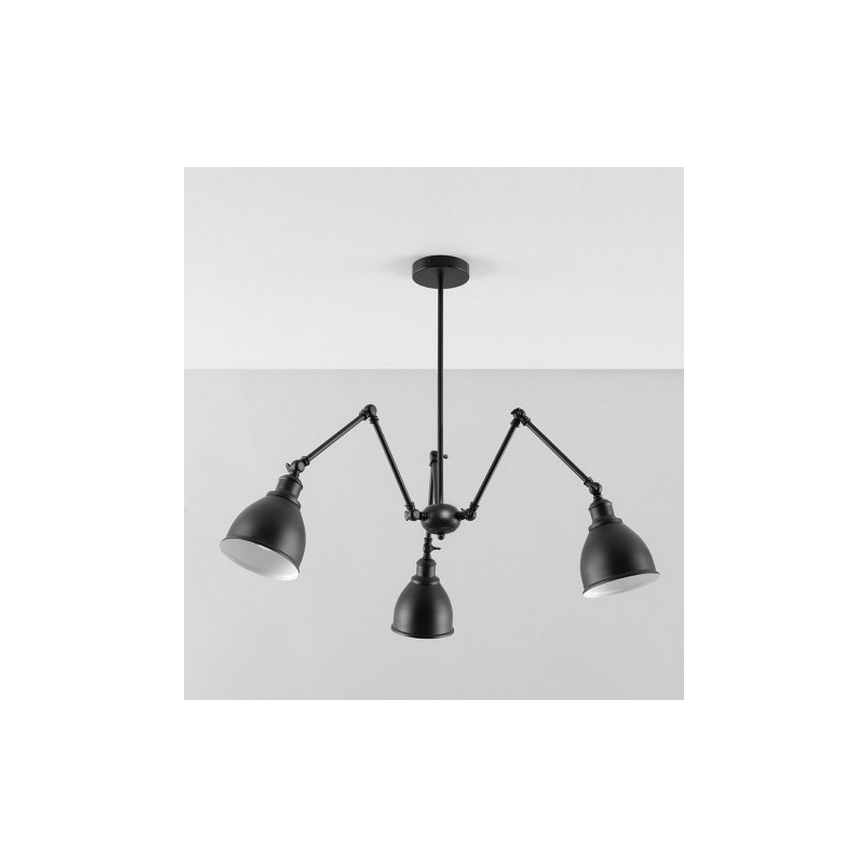 Żyrandol wiszący STARK SHADE 3xE27/60W/230V