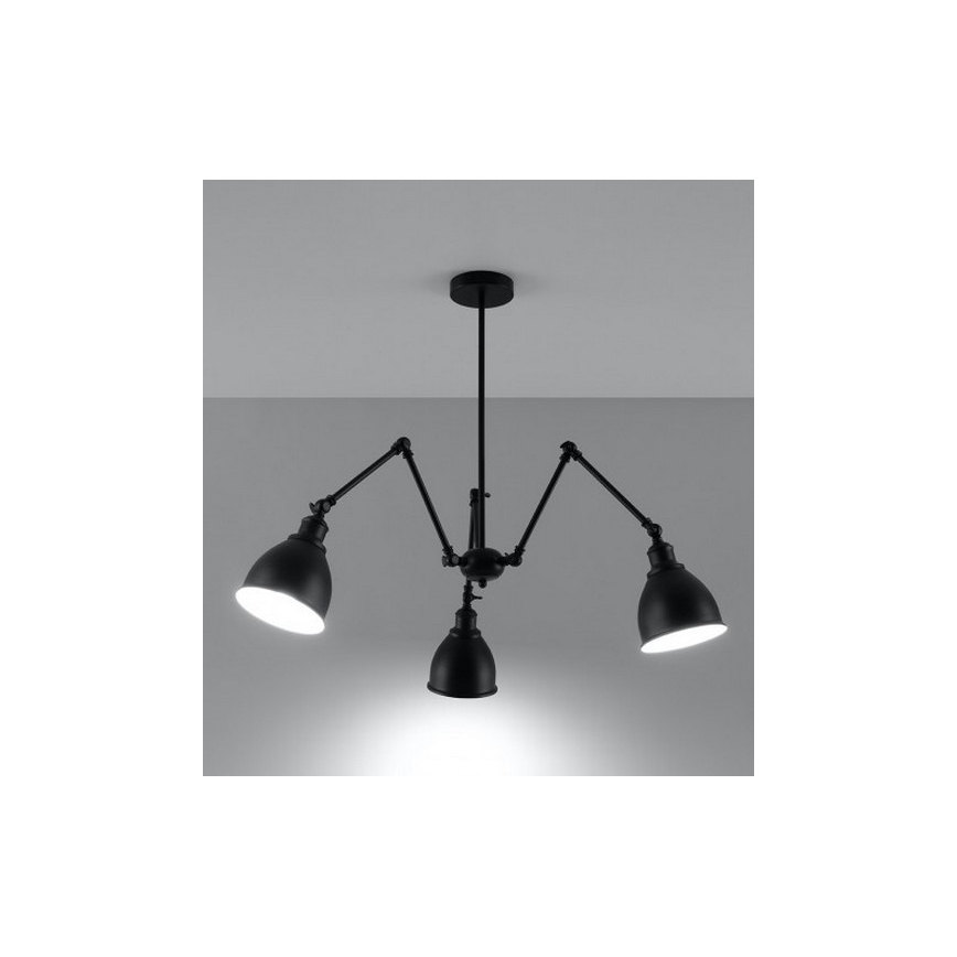 Żyrandol wiszący STARK SHADE 3xE27/60W/230V